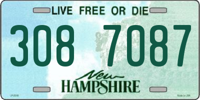 NH license plate 3087087