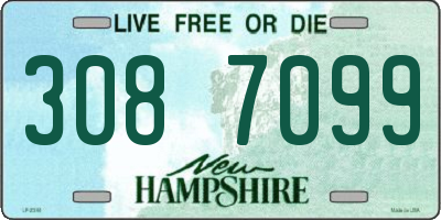 NH license plate 3087099
