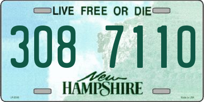 NH license plate 3087110