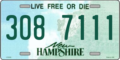 NH license plate 3087111