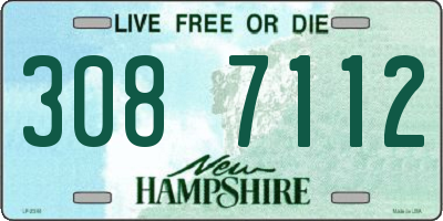 NH license plate 3087112