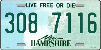 NH license plate 3087116