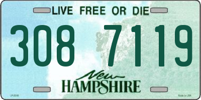 NH license plate 3087119