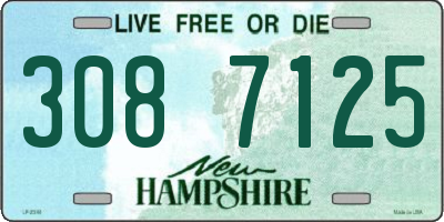 NH license plate 3087125