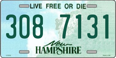 NH license plate 3087131