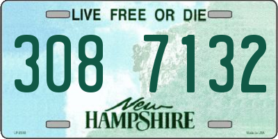 NH license plate 3087132