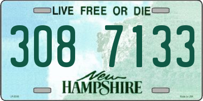 NH license plate 3087133
