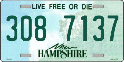 NH license plate 3087137