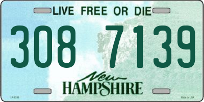 NH license plate 3087139