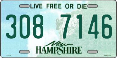 NH license plate 3087146