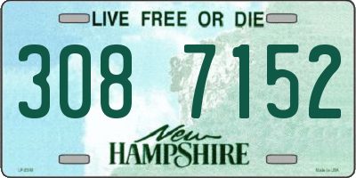 NH license plate 3087152