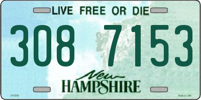 NH license plate 3087153