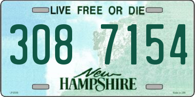 NH license plate 3087154