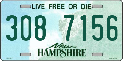 NH license plate 3087156