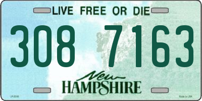 NH license plate 3087163