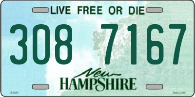 NH license plate 3087167