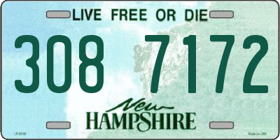 NH license plate 3087172