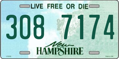 NH license plate 3087174