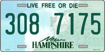 NH license plate 3087175