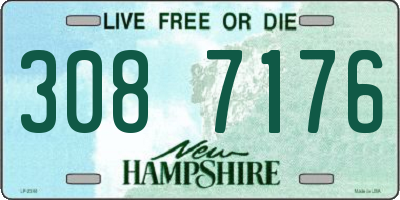 NH license plate 3087176
