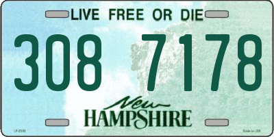 NH license plate 3087178