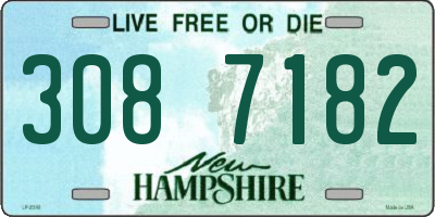 NH license plate 3087182
