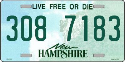 NH license plate 3087183