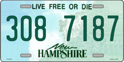NH license plate 3087187