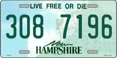 NH license plate 3087196