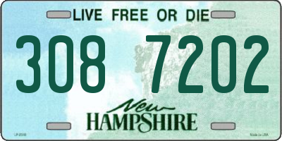 NH license plate 3087202