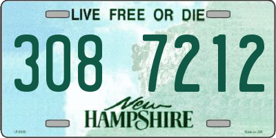 NH license plate 3087212