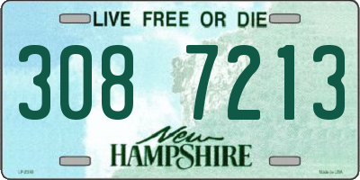 NH license plate 3087213