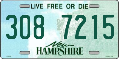 NH license plate 3087215