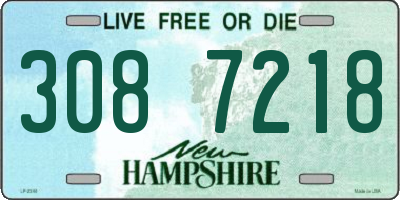 NH license plate 3087218