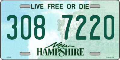 NH license plate 3087220