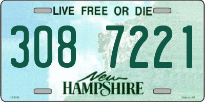 NH license plate 3087221