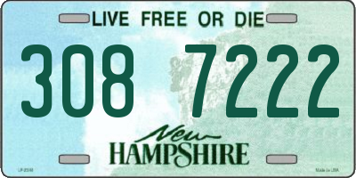 NH license plate 3087222