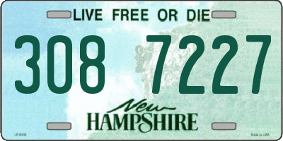 NH license plate 3087227