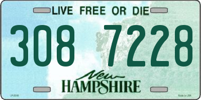 NH license plate 3087228
