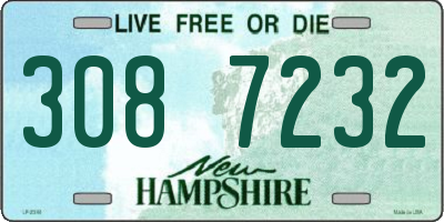 NH license plate 3087232