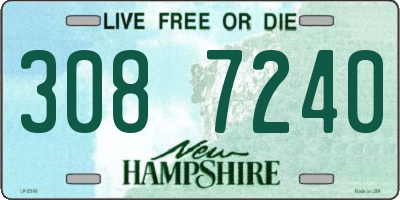 NH license plate 3087240