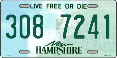 NH license plate 3087241