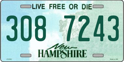 NH license plate 3087243