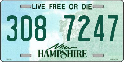 NH license plate 3087247