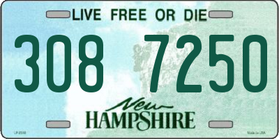 NH license plate 3087250