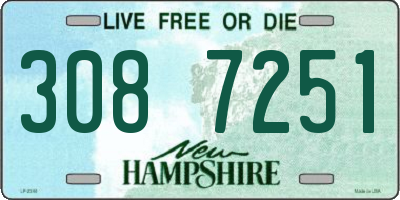 NH license plate 3087251