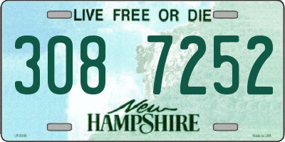 NH license plate 3087252
