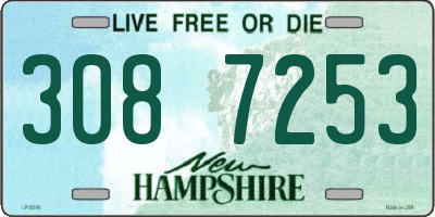 NH license plate 3087253