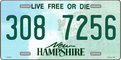 NH license plate 3087256