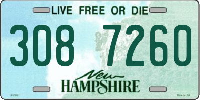NH license plate 3087260